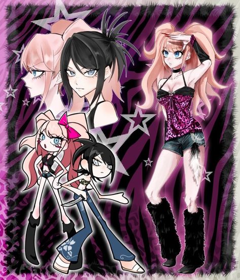 Junko Mukuro, Danganronpa Chihiro, Mukuro Ikusaba, Junko Enoshima, Danganronpa 1, Trigger Happy Havoc, Fandom Crossover, Trigger Happy, Nagito Komaeda