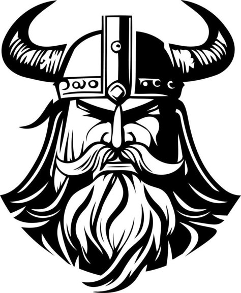 The Viking vector image Vikings Drawing, Viking Clipart, Vikings Design, Viking Vector, Viking Svg, Viking Drawings, Norse Mythology Tattoo, Viking Images, Viking Tattoo Symbol