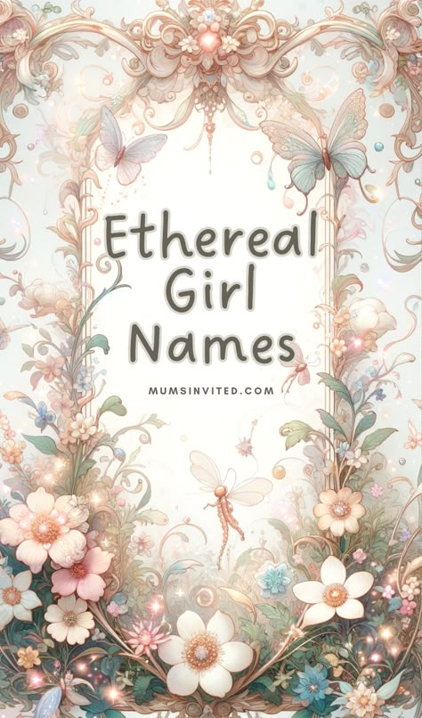 Discover enchanting, mystical & ethereal baby girl names perfect for magical female characters. Browse whimsical, romantic options along with dark fantasy names that scream ethereal. From Greek mythos to fictional realms, find powerful, pretty, & mythical female names rooted in legend & lore. Check out these unusual aesthetic names for an otherworldly vibe. Sweet Baby Names. Unique Female Names. Fancy Girl Names.Beautiful Nature names. Rare Baby Names. Fantasy Names Female With Meaning. Nature Related Names, Ethereal Names With Meaning, Cute Girl Names Aesthetic, O Girl Names, Names That Mean Butterfly, Fae Last Names, Elvish Names Girl, Cool Names For Girls Unique