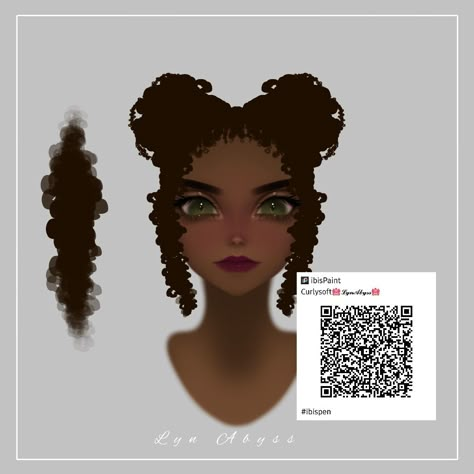 Afro Hair Brush Ibis Paint, Gacha Brushes, Ibispaint Codes, Ibis Brush, Ibispaint Brush, Ibispaint Brushes, Brush Codes, Paint Brush Drawing, V Hair