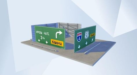 The Sims - The Gallery - Official Site Sims 4 Street Signs Cc, Sims 4 Gallery, 4th Street, Street Sign, Street Signs, Maxis Match, Sims 4 Cc, The Sims 4, The Gallery