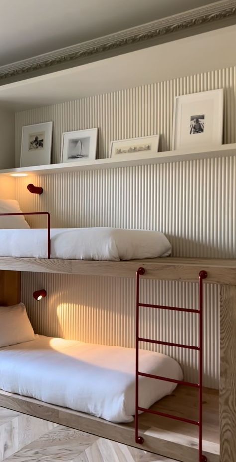 Bunk Beds Built In, Bunk Rooms, Bunk Room, Kids Room Design, Bunk Bed, New Room, 인테리어 디자인, Guest Bedroom, Bedroom Inspirations