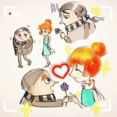 art rights go to respective artist Despicable Me belongs to Illumination Entertainment and Universal Gru X Lucy Fanart, Despicable Me Fanart, Gru And Lucy, Despicable Me Gru, Lucy Wilde, Illumination Entertainment, Friend Anime, Favorite Picture, Despicable Me