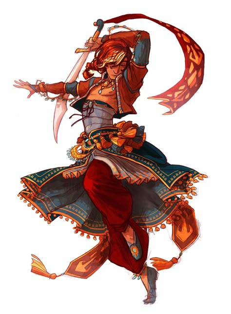 Male Ifrit Dervish Dancer Bard - Pathfinder PFRPG DND D&D 3.5 5th ed d20 fantasy/ Face maybe makin People Drawing, Heroic Fantasy, Lindy Hop, Swing Dancing, Turtle Art, Dnd Art, Drawing Clothes, Fantasy Inspiration, Character Design References