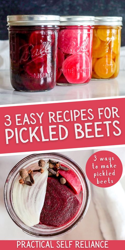 Pickled Red Beats, Cinnamon Pickled Beets, Pickled Golden Beets Recipe, Canning Beets Pickling, Canned Pickled Beets Recipe Easy, Healthy Pickled Beets, Beets Pickled Recipes, Spiced Pickled Beets, Beet Canning Recipes