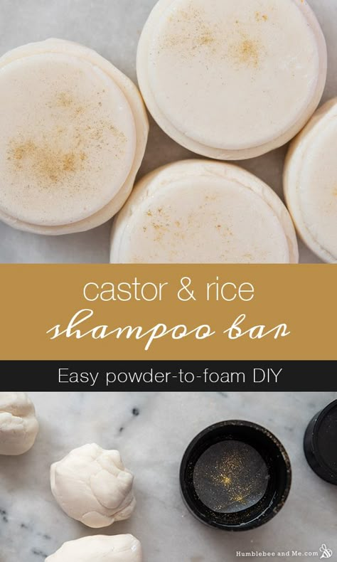 Castor Oil Shampoo Bar, How To Make Rice Water Shampoo Bars, Castor Oil Shampoo Bar Recipe, Shampoo And Conditioner Bar Recipe, Rice Shampoo Bar Recipe, Diy Rice Water Shampoo Bar Recipe, Rice Shampoo Bar Diy, Homemade Shampoo Bars Recipes, Rice Water Shampoo Bar Recipe