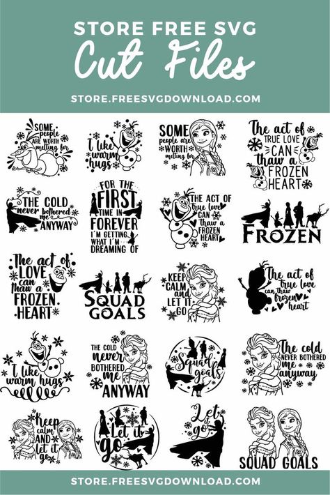 Frozen Cricut, Frozen Svg, Free Cricut Images, Anna Und Elsa, Cricut Svg Files Free, Elsa Olaf, Disney Trip Shirts, Images Disney, Svg Disney