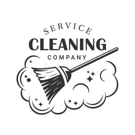 House Cleaning Logo Design, Cleaners Logo Design, Cleaning Logo Design Ideas, Cleaning Service Logo Ideas, Cleaning Lady Logo, Cleaning Logos Symbols, Vintage Cleaning, Clean Label, Cleaning Logo