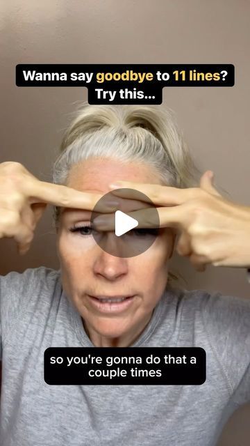 Face Yoga For Forehead Lines, Frown Lines Forehead, Forehead Exercises, Frown Lines Between Eyes, Targeted Exercises, Forehead Lines, Frown Lines, Botox Alternative, Face Yoga Exercises