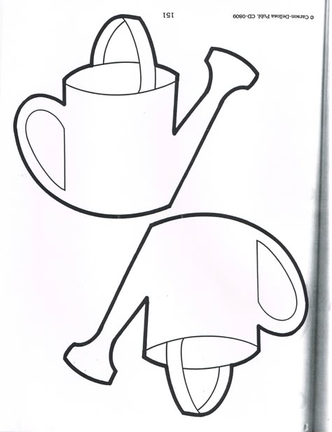 watering can Watering Can Outline, Watering Can Coloring Page, Watering Can Craft Preschool, Watering Can Template Free Printable, Watering Can Printable, Watering Can Template, Watering Can Pattern, Watering Can Drawing, Hibernation Preschool Crafts