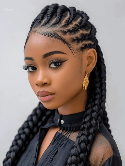 Carrot Hairstyle, Transformation Fashion, Braids 2024, Hairstyles Designs, Fulani Braids Hairstyles, Hair Braid Designs, Carrot Hairstyles, Weave Hairstyles Braided, Natural Braided Hairstyles