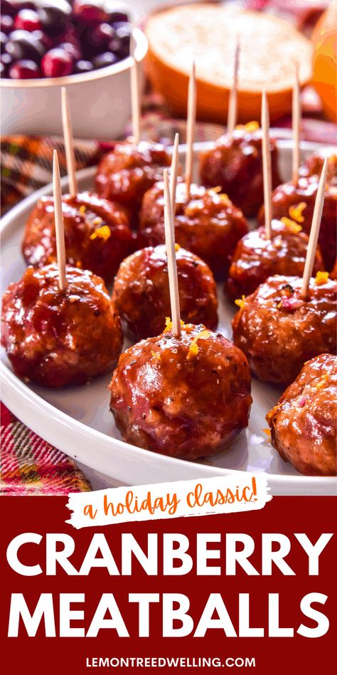 Meatballs Appetizer, Cranberry Meatballs, Appetizer Meatballs, Cranberry Recipes, Favorite Appetizers, Holiday Appetizers, Finger Food Appetizers, Christmas Cooking, Party Food Appetizers