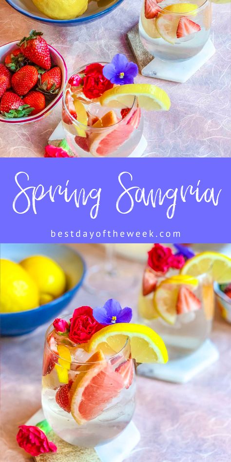 Spring Sangria, Fall Sangria Recipes, Sangria Pitcher, Winter Sangria, White Wine Sangria, Wine Sangria, Batch Cocktails, White Sangria, Sangria Recipe