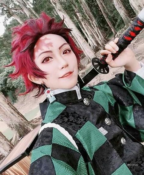 Tanjiro Makeup, Cosplay Makeup, Makeup, Anime, Fictional Characters, Art, Make Up, Kawaii