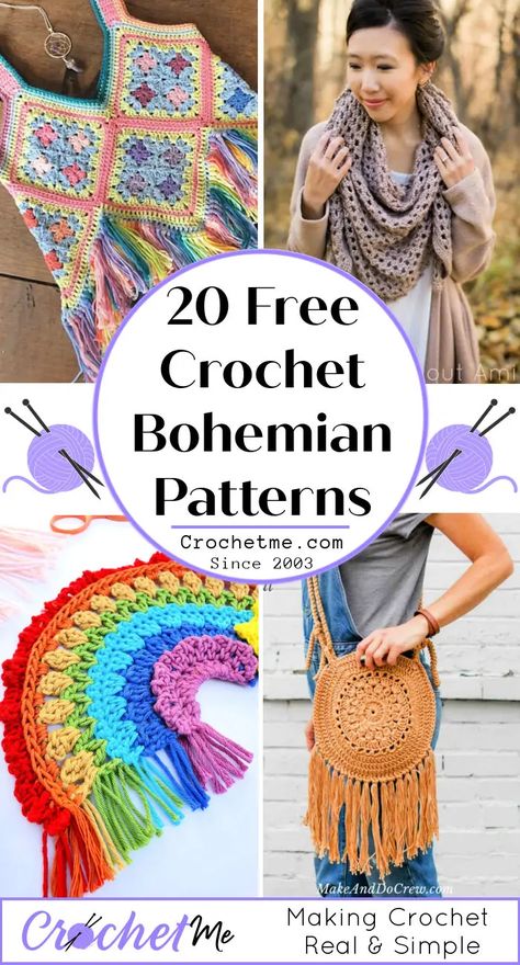 Bohemian Crochet Patterns, Crochet Boho Purse, Hippie Crochet Patterns, Crochet Bohemian, Boho Crochet Patterns, Boho Ideas, Crochet Bracelet Pattern, Bohemian Crochet, Crocheted Bags