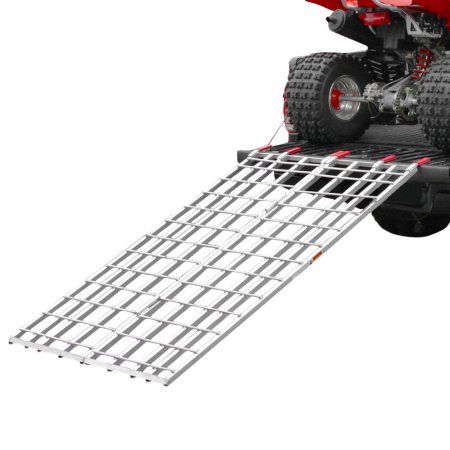 Black Widow Aluminum Bi-Fold ATV Loading Ramp 71" x 44" Atv Racks, Full Size Pickup Truck, Atv Wheels, Pickup Trucks Bed, Loading Ramps, Four Wheelers, 4x4 Trucks, Compact Storage, Truck And Trailer