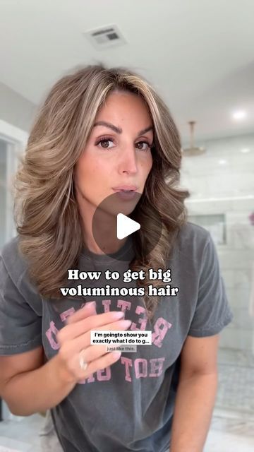 Lange Le Volume Brush Tutorial, Diy Blowout Hair At Home, Blowout Curls Long Hair, Airwrap Tutorial, Diy Blowout, At Home Blowout, Salon Blowout At Home, Looks Date Night, Home Blowout