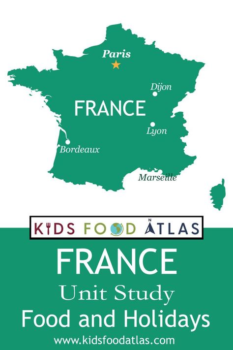 France Homeschool Unit, France Unit Study For Kids, France Unit Study, France Geography, France For Kids, Study 2023, Homeschool Themes, Homeschool Units, Easy French Recipes