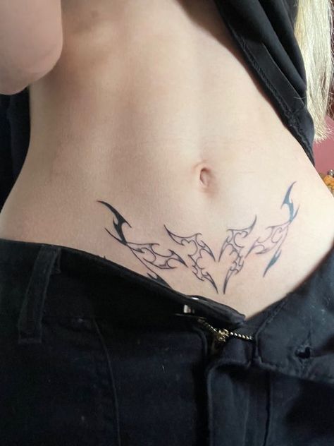 Succubus Back Tattoo, Lower Abs Tattoo, Succubus Tattoo Meanings Symbols, Sucubus Tattoo Womb, Succubus Tattoo Womb, Succubus Womb Tattoo, Succubus Tattoo Design, Succubus Tattoos, Incubus Tattoo