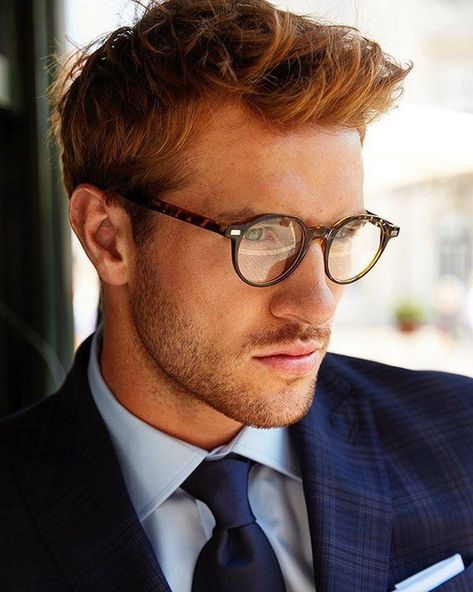 Mens Eye Glasses, Handsome Bearded Men, Designer Glasses Frames, Mens Glasses Fashion, Cat Eye Glasses Frames, Mens Glasses Frames, Ginger Men, Clip On Sunglasses, Designer Glasses