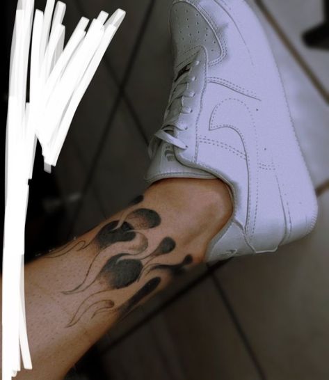 Flame Leg Tattoo Men, Acab Tattoo, Gangsta Tattoos, Men Tattoos Arm Sleeve, Flame Tattoos, Wrist Tattoos For Guys, Tattoo Hand, Fire Tattoo, Chest Tattoo Men