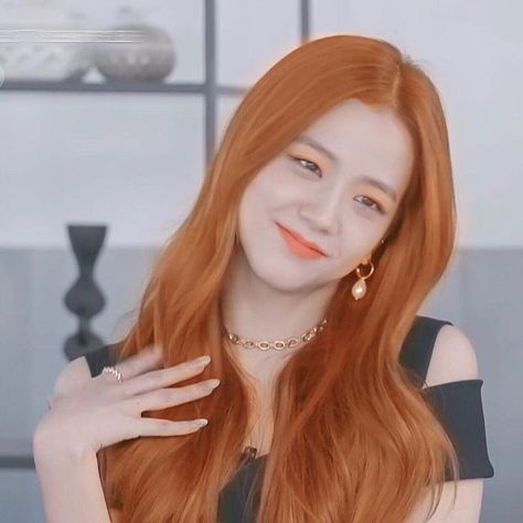 Orange Makeup, Blackpink Jisoo, Orange, Makeup, Hair, Quick Saves, Make Up