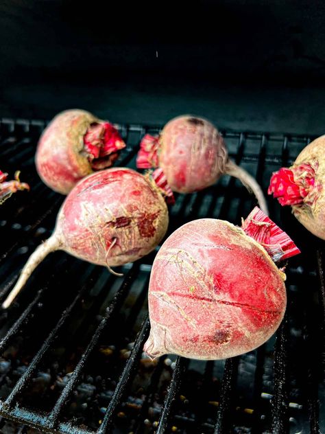 Incredibly Easy Smoked Beets + 3 Delicious Recipes - Modern Harvest Candied Beets Recipe, Smoked Beets, Grilled Beets, Beet Soup Recipes, Beet Dip, Chioggia Beets, Roasted Beet Hummus, Beet Soup, Smoker Cooking