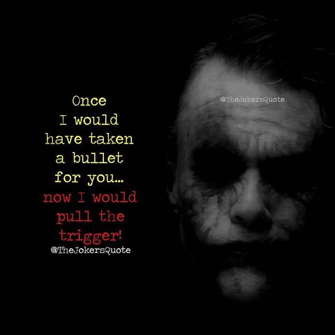 2,747 Likes, 16 Comments - Target 40k (@jokersquote) on Instagram: “Must Follow @TheJokersQuote @TheJokerSayings For Daily Motivation And Inspirational Quotes…” Quotes About Killers, Hero Vs Villain Quotes, Paint Me As A Villain Quote, Villian Quotes Wallpaper, Character Assassin Quotes, Hero Villain Quotes, Deep Villain Quotes, I Am The Villain Quotes, Entering Your Villain Era