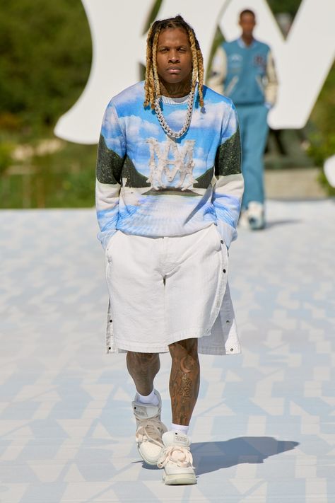 Amiri Spring 2023 Menswear Collection | Vogue Amiri Outfit, High Fashion Summer, 2023 Streetwear, Streetwear Lookbook, Men Streetwear Fashion, 2023 Menswear Fashion Show, Paris Fashion Week Men, Sporty Street Style, Spring Outfits Men