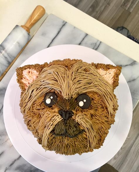 Puppy Cakes For Kids, Yorkie Cake, Puppy Cakes, Cakes For Kids, Puppy Cake, Dog Birthday Cake, Cake Stuff, Dog Cake, Chewbacca