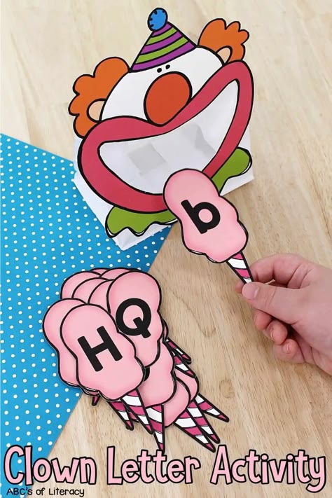 Letter Games For Kids, Preschool Circus, Name Activities Preschool, Circus Activities, Carnival Activities, Alphabet Flash Cards Printable, Letter Recognition Games, Literacy Activities Preschool, Circus Crafts