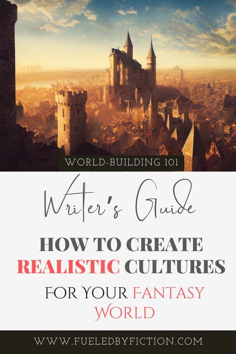 Creating a believable fantasy world also includes developing realistic and engaging fantasy cultures. Check out this blog post to learn how you can do it. Perfect for fantasy writers and world-building enthusiasts! Writing Fantasy Novel, Fantasy Settings, Writing Prompts Poetry, Writing Prompts Romance, Writing Inspiration Tips, Fantasy Writer, Writing Prompts For Kids, Writing Fantasy, Picture Writing Prompts