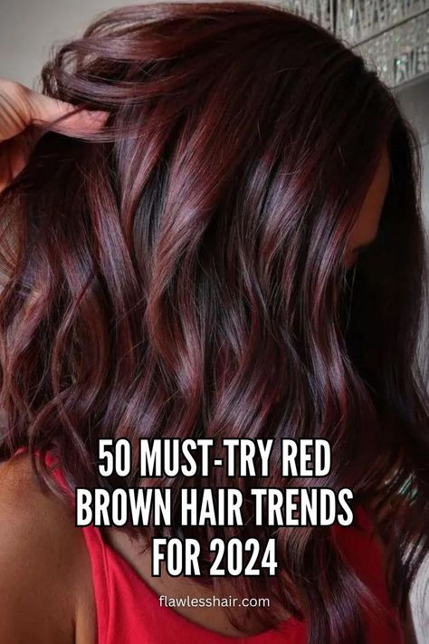 Apothic Dark Red Brown Red Brown Hair Color, Brown Hair Trends, Red Brown Hair, Short Hair Color, Hair Colours, Red Hair Color, New Hair Colors, Fall Hair Colors, Cool Hair Color