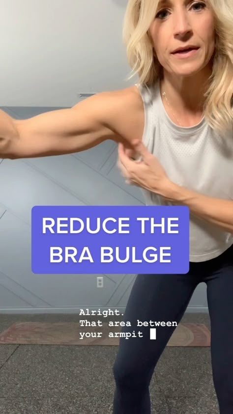 Tracy Steen | Wanting to get rid of that bra bulge? There was actually some new data out on targeting fat pads in certain areas of the body. This data… | Instagram Exercise For Bra Bulge, How To Get Rid Of Bra Bulge, Bra Bulge Workout At Home, Bra Fat Exercises, Bra Bulge Workout, Tone Muscles Women, Arm Fitness, Bra Fat Workout, Gym Guide