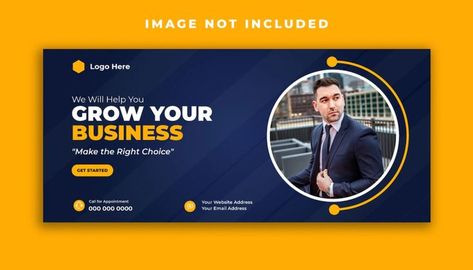 Download this Digital marketing corporate social media Facebook cover template. #freepik #illustration #marketing #eps #graphics #template #business #promotion #poster #banner Business Promotion Poster, Corporate Social Media, Graphics Template, Promotion Poster, Facebook Cover Template, Facebook Design, Logo Design Feminine, Business Promotion, Social Media Facebook