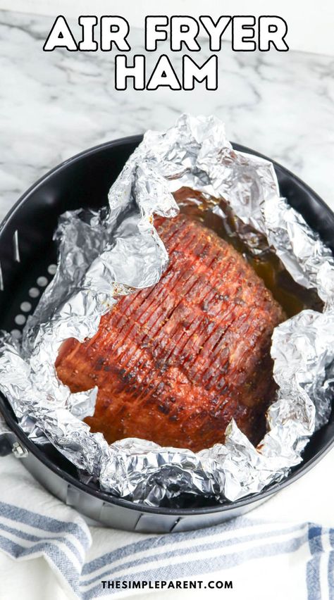 This recipe makes it easy to make a stunning glazed ham that suits both festive gatherings and weekday dinners. It’s a perfect blend of convenience and flavor, crafted to save your time without losing out on traditional taste. Ham Air Fryer, Baked Glazed Ham, Air Fryer Ham, Boneless Ham, Weekday Dinner, Glazed Ham, Ham Glaze, Holiday Dinners, Favorite Appetizers