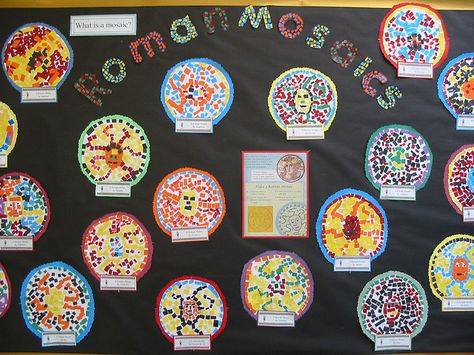 Roman Mosaics Romans For Kids, Ancient Rome Kids, Roman Mosaic Art, Ancient Rome Projects, Roman Mosaics, Ancient Roman Art, Rome Art, Art Through The Ages, Roman Mosaic