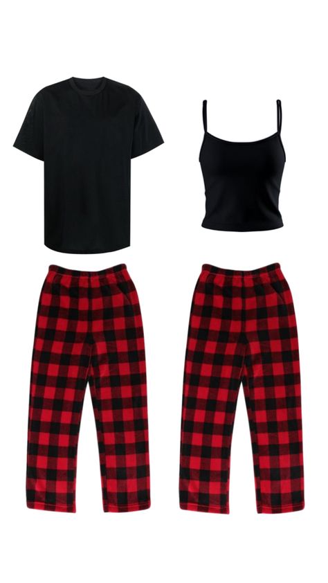 Couple Fits, Red And Black, Red, Black