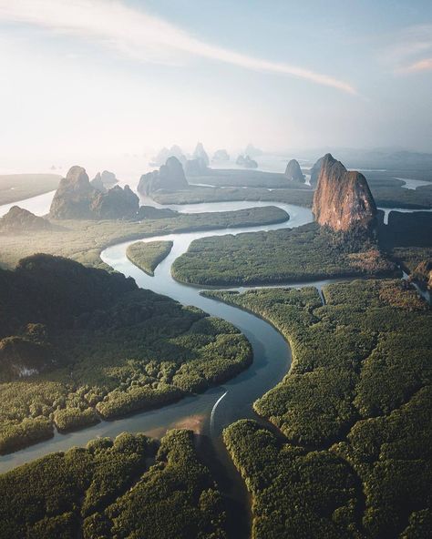 Phang Nga Bay, Earth Pictures, Landscape Photography Nature, Ancient City, Koh Tao, Birds Eye, Thailand Travel, Travel And Leisure, Travel Insurance