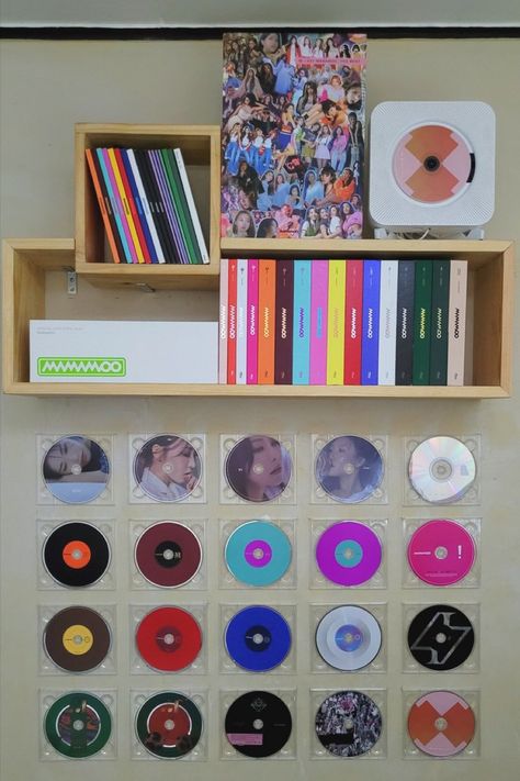 Kpop Albums Shelf, Mamamoo Album, Cd Shelves, Album Collection, Cd Cases, Better Day, Music Album, Displaying Collections, Shelf Decor