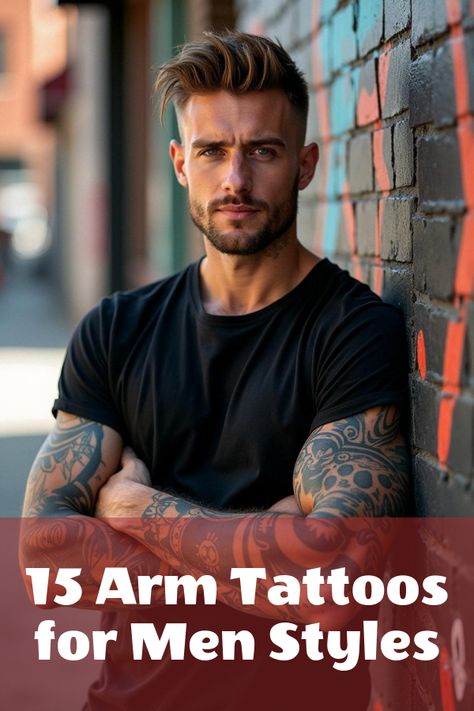 Did you know that arm tattoos for men can tell your story in bold, unforgettable designs? From sleek geometric patterns to meaningful tribal art, find the perfect ink inspiration to upgrade your style. Explore unique ideas that’ll turn heads and leave a lasting impression. Guy Tattoos Arm, Taurus Man In Love, Arm Tattoos For Men, Tattoos Forearm, Virgo Tattoo, Ink Inspiration, Taurus Woman, Leo Women, Gemini And Leo