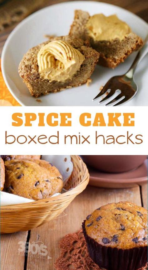 How To Make Box Spice Cake Taste Homemade, How To Doctor A Box Spice Cake, How To Make Boxed Spice Cake Better, Spice Cake Easy Recipe, Recipes With Boxed Spice Cake, Gluten Free Spice Cake Mix Recipes, Boxed Spice Cake Mix Ideas, What To Do With Boxed Spice Cake, Spice Box Cake Mix Hacks