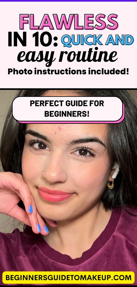 Get ready to transform your morning routine with this quick and easy makeup tutorial for those always on-the-go! In this blog post, you'll learn step-by-step how to create a stunning makeup look in just 5 minutes. Perfect for those busy mornings when you need to look your best but don't have much time. Get ready to be amazed at how simple and fast it is to achieve a stunning makeup look, even when you're short on time. Check out the tutorial now! Morning Makeup Routine, Makeup Routine Guide, Makeup Basics, 5 Minute Makeup, Morning Makeup, Natural Makeup Look, Beauty Blenders, Makeup Advice, How To Apply Concealer