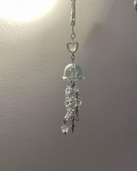 ‧₊˚‧₊ 🪼 jellyfish keychains Jellyfish Phone Charm, Jellyfish Keychain, Moon Jellyfish, Daughter Of Poseidon, Craft Market, Craft Markets, Purse Charms, Diy Accessories, Jellyfish