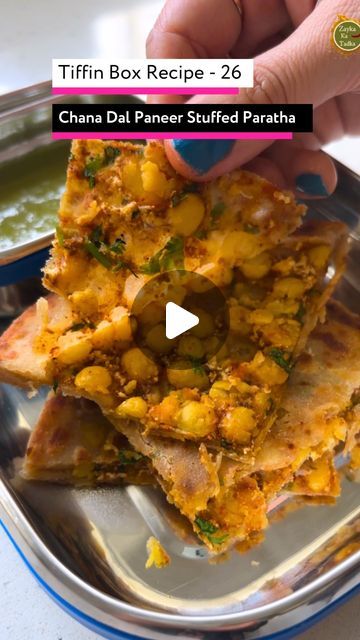 Zayka Ka Tadka on Instagram: "Chana Dal Paneer Stuffed Paratha - protein rich - super tasty and healthy school tiffin box recipe - Episode 26 of 30 day challenge 30 days school tiffin box recipe !

Beautiful house , beautiful recipe made by Shilpi Agarwal - a lovely mom who shared her ghar ka favourite recipe on @zaykakatadka - so creative and tasty!

For detailed recipe , please type recipe in comment and we will DM you the detailed recipe instructions !

Download “Chimes” App ( Audio that inspires ) @vrchimesradio - Indian stories like Mahabharata, Ramayan , Cinderella , Akbar Birbal etc all are available in Hindi and English - so reduce your kids screen time and download “Chimes”- available both on Android and IPhone!

#chanadalpaneerparatha #schooltiffinbox #easyrecipe #proteinrich #lu Akbar Birbal, Challenge 30 Days, Stuffed Paratha, Tiffin Box, Chana Dal, Hindi And English, Healthy School, House Beautiful, Beautiful House