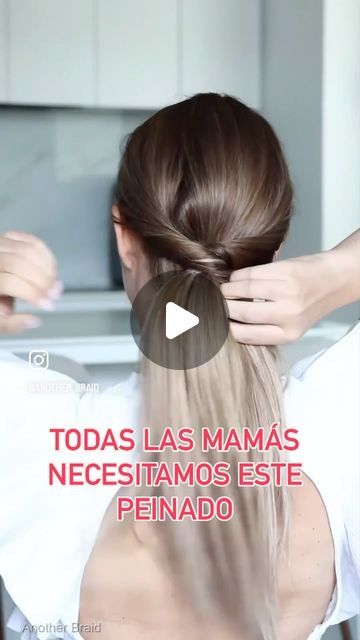 Güash on Instagram: "Mamás, este es para ustedes!! Solo necesitan 3 banditas elásticas y robarle un poquito de spray desenredante a sus hijos 🤫😝!  #peinado #trenza #braids #mamás #descubretuguash" Peinados Recogidos, Hair Stylist, Braids, Spray, Baby Shower, Shower, Hair, On Instagram, Instagram