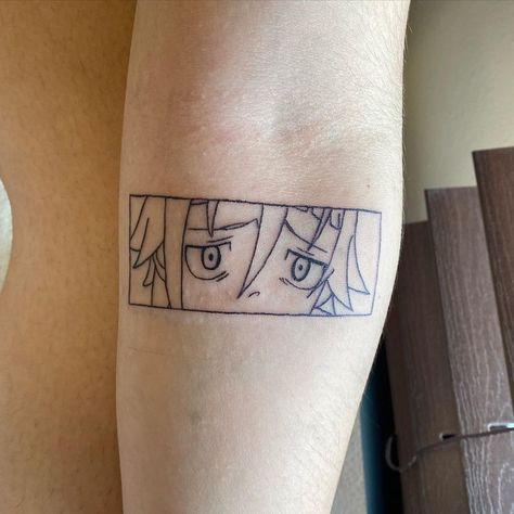 Tattoo Crona Soul Eater, Anime Line Work Tattoo, Crona Anime Tattoo, Soul Eater Tattoo Crona, Crona Soul Eater Tattoos, Simple Dragon Ball Tattoo, Anime Line Tattoo, Matching Anime Tattoos, Soul Eater Tattoo