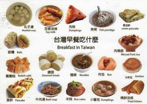 Breakfast in Taiwan Chinese Breakfast Traditional, Taiwan Breakfast, Taiwanese Breakfast, Chinese Breakfast, Onion Pancake, Food Set Up, Taiwanese Cuisine, Food Bucket List, Kids Foods