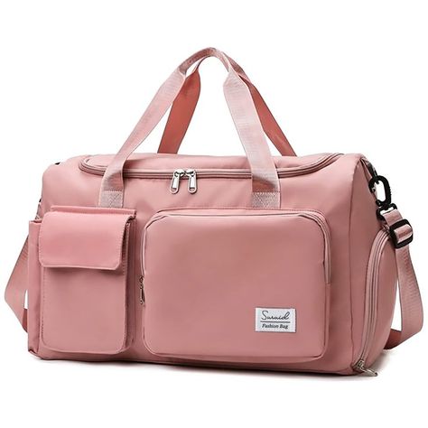 Travel Duffel Bag with Shoes Compartment Sports Gym Bag with Dry Wet Separated Pocket for Men and Women, Overnight Bag Weekender Bag Training Handbag Yoga Bag - Pink Pink Gym Aesthetic, Gym Bags For Women, Gym Products, Girl Wishlist, Giveaway Ideas, Pink Gym, Best Backpacks, Pilates Gym, Tas Bahu