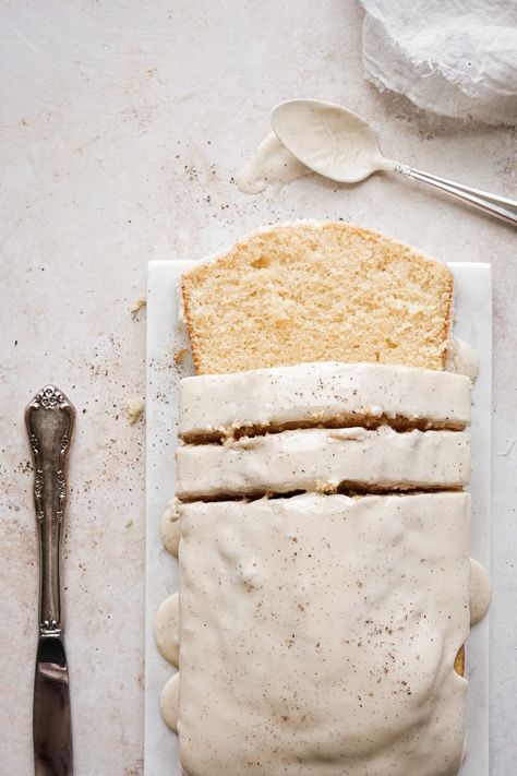 Vanilla Bean Glaze, Vanilla Bean Loaf Cake, Oil Based Vanilla Cake, High Altitude Vanilla Cake, Vanilla Cake With Oil Instead Of Butter, Simple Vanilla Cake Recipe With Oil, Vanilla Loaf, Vanilla Bean Icing, Vanilla Loaf Cake